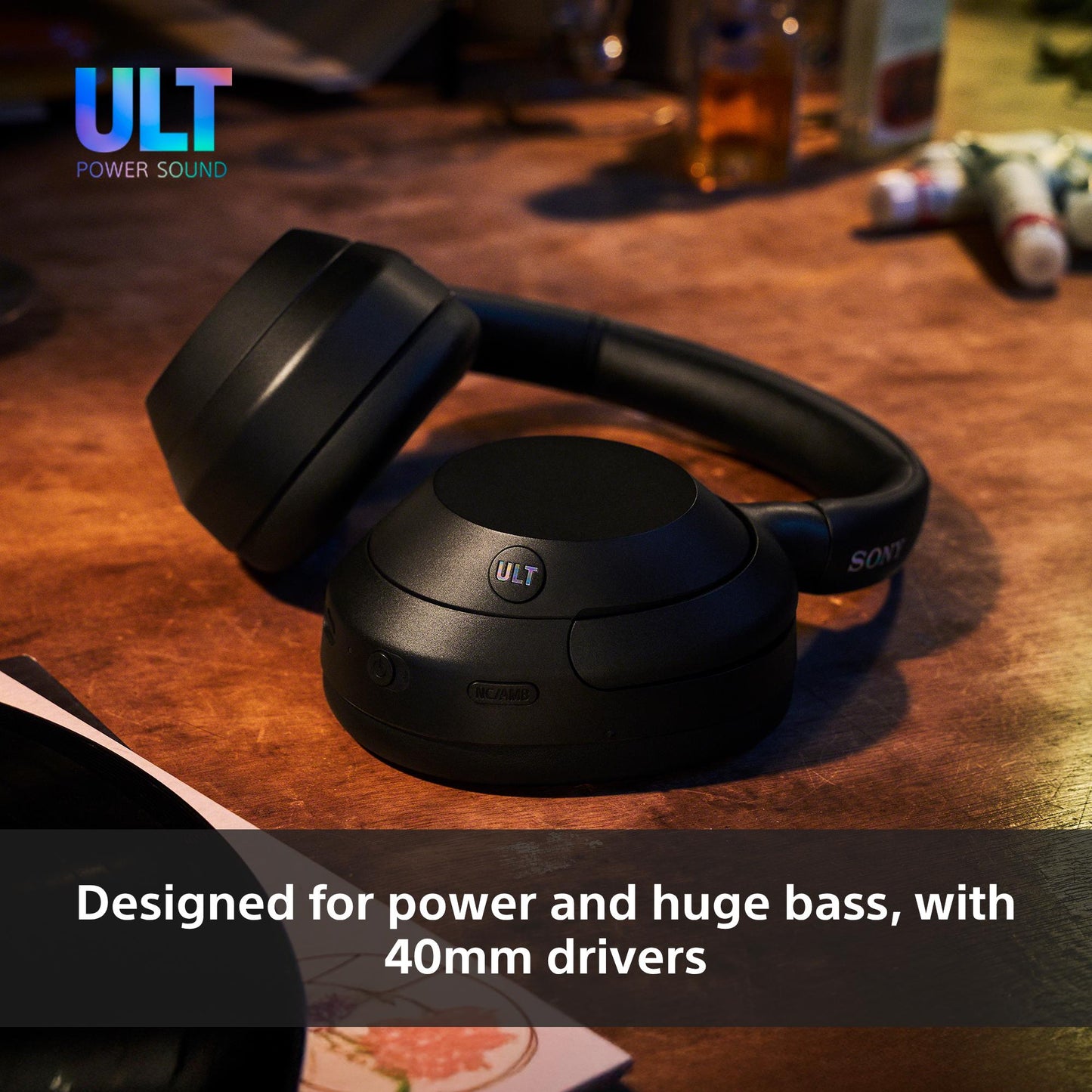 Sony WHULT900NH hörlur och headset Kabel & Trådlös Huvudband Samtal/musik Bluetooth Grön