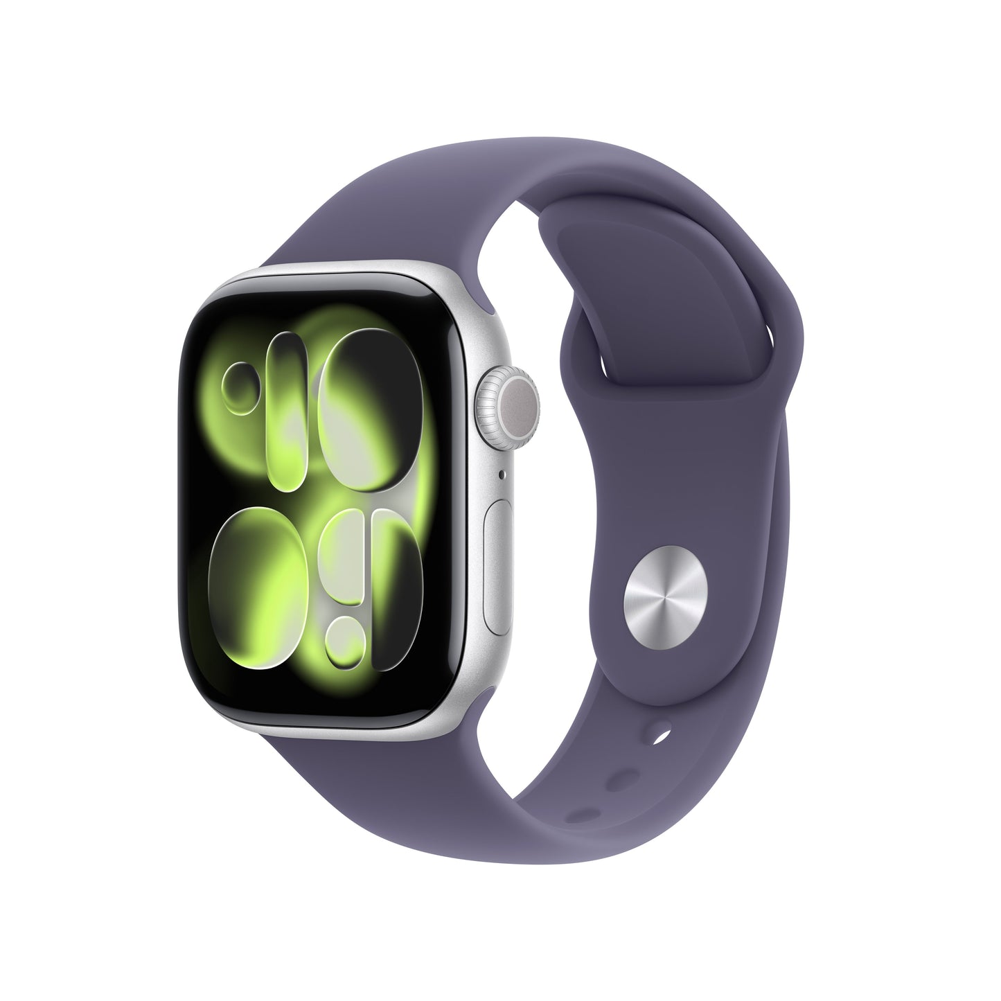 Apple Watch Series 11 42mm 5G Silver (Lila Gummiband S/M) – Apple