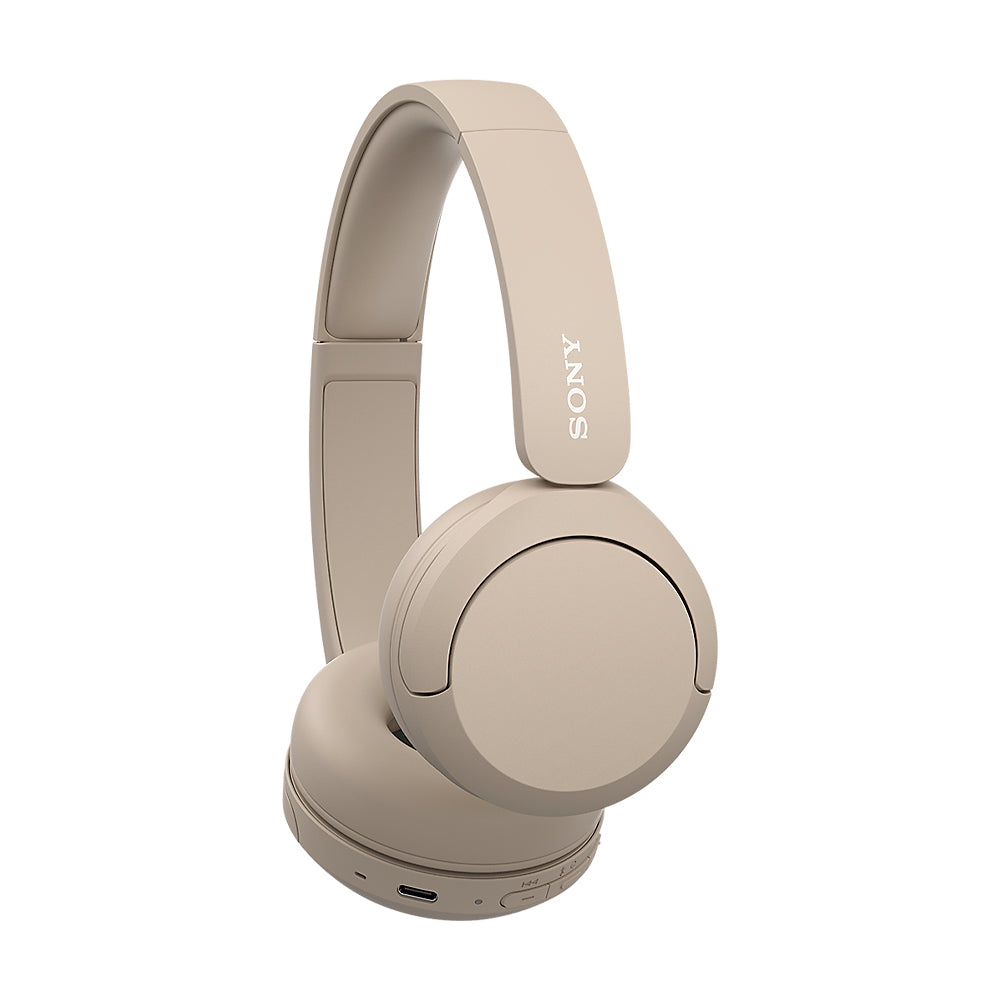 Sony WH-CH520 Headset Trådlös Huvudband Samtal/musik USB Type-C Bluetooth Laddningsställ Gräddfärgad