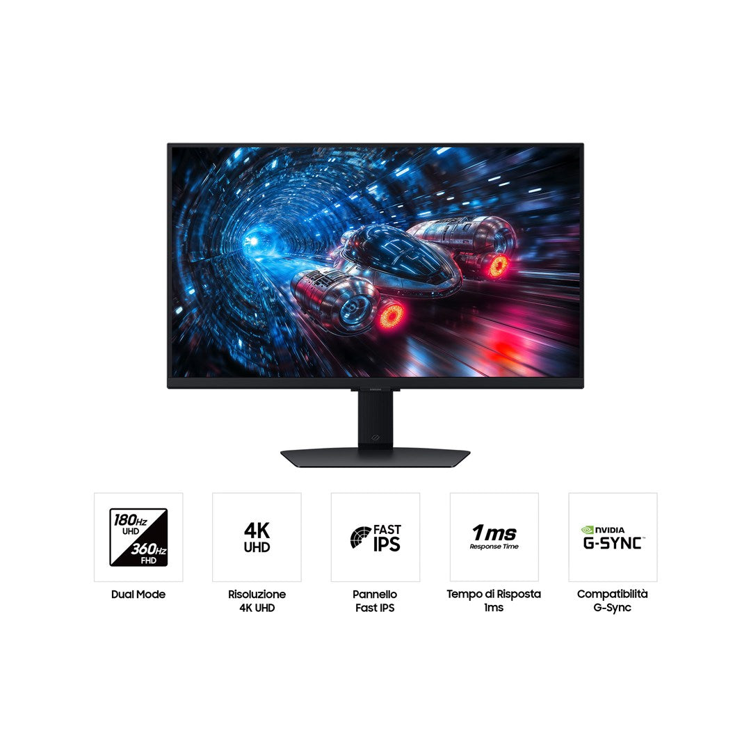 Samsung G70F computer monitor 68.6 cm (27") 3840 x 2160 pixels 4K Ultra HD LCD Black