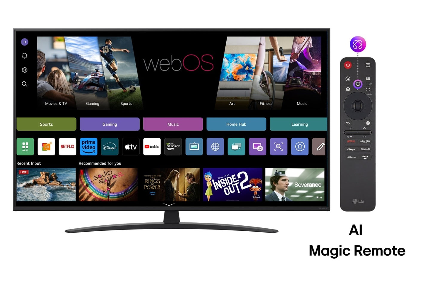 LG NanoCell AI 55NANO81A3A TV 139.7 cm (55") 4K Ultra HD Smart TV Wi-Fi Black