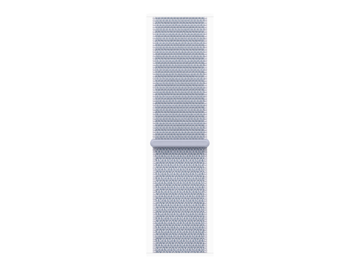 Apple Watch Series 10 4G 46mm Silver (Ljusblå Nylonrem) – Apple