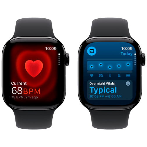Apple Watch Series 10 4G 42mm Svart (Svart Gummiband S/M) – Apple