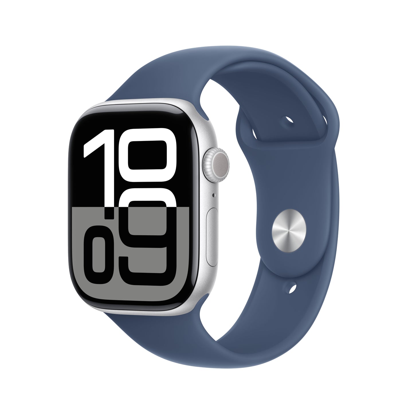 Apple Watch Series 10 4G 46mm Silver (Blue Rubber Strap S/M)