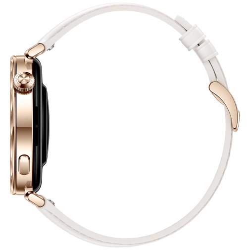 Huawei Watch GT 5 41mm Guld (Vit Läderband) – Huawei