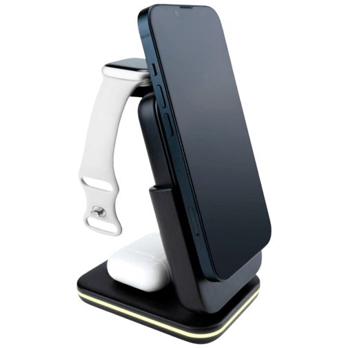 Mobilize 4 In 1 Trådlös Laddningsstation med Avtagbart Powerbank – Mobilize