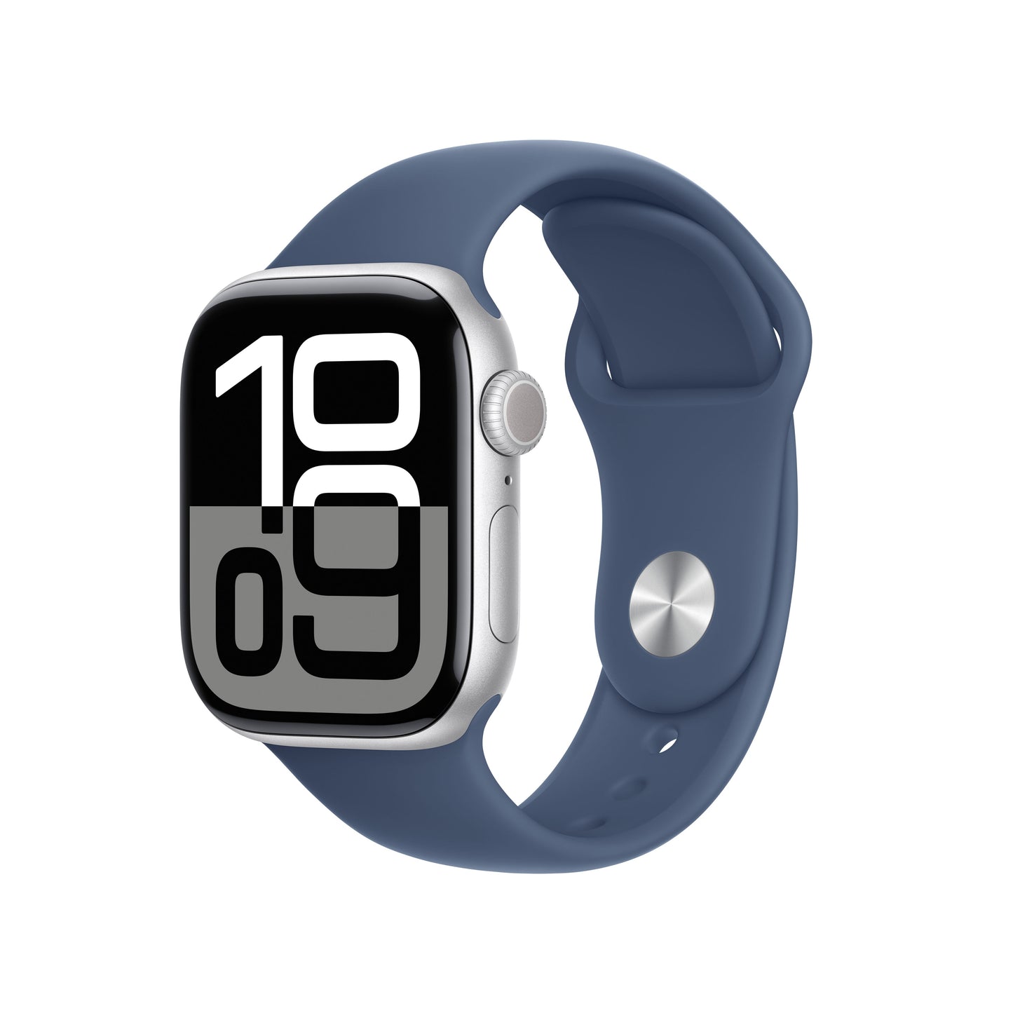 Apple Watch Series 10 42mm Silver (Blue Rubber Strap S/M)
