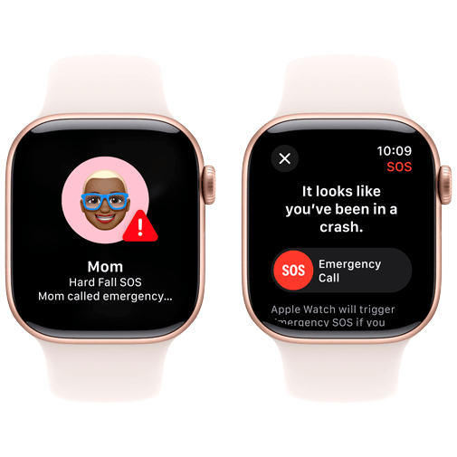 Apple Watch Series 10 42mm Gold (Rose Rubber Strap M/L) – Apple