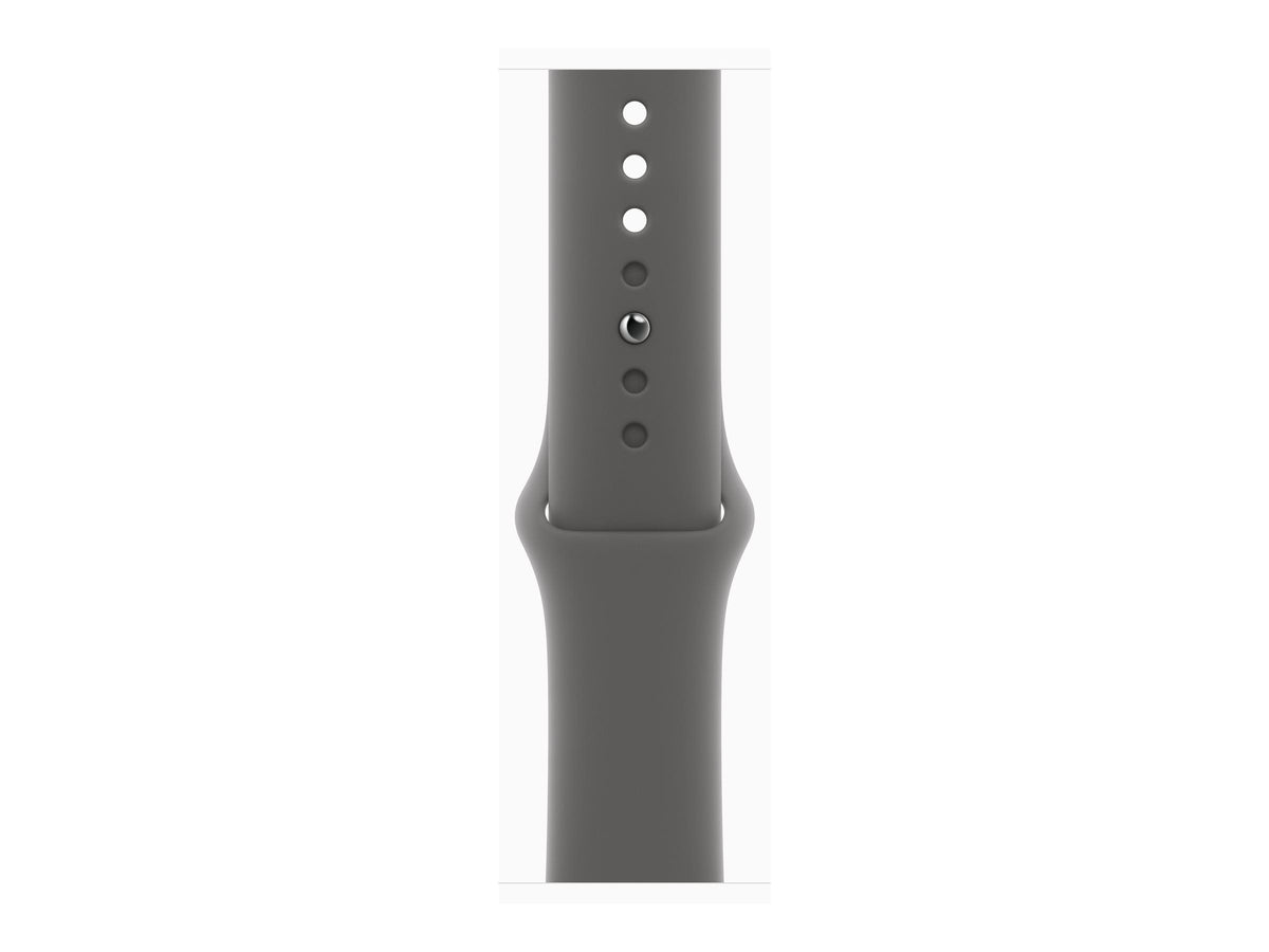 Apple Watch Series 10 4G 46mm Natural Titanium (Grå Gummiband M/L) – Apple