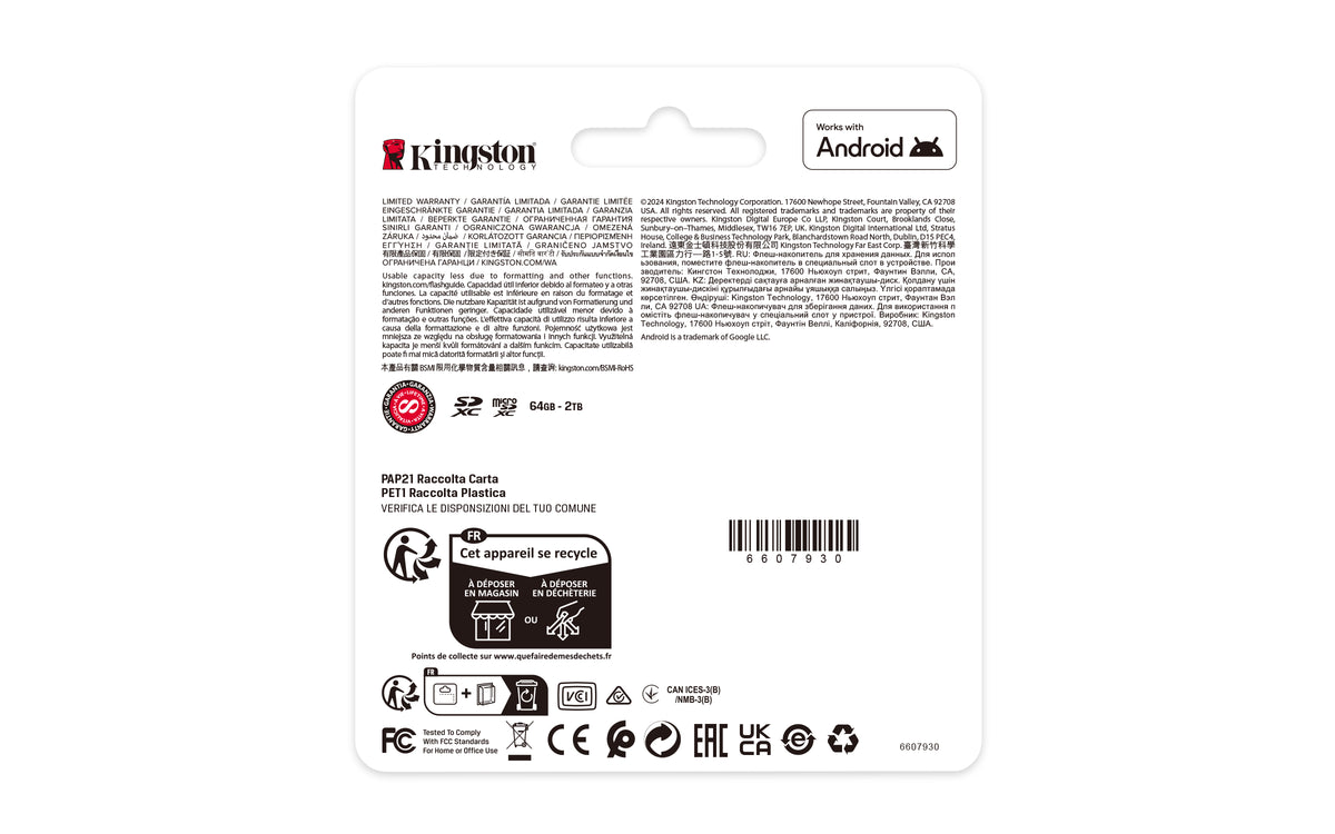 Kingston Canvas Select Plus microSDXC 256GB + SD adapter – Kingston