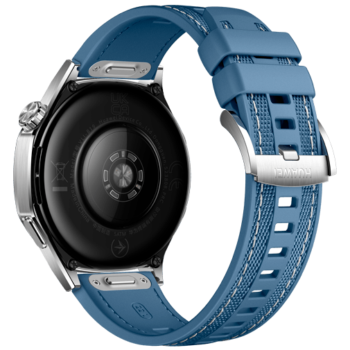 Huawei Watch GT 5 46mm Silver (Blå Textilband) – Huawei