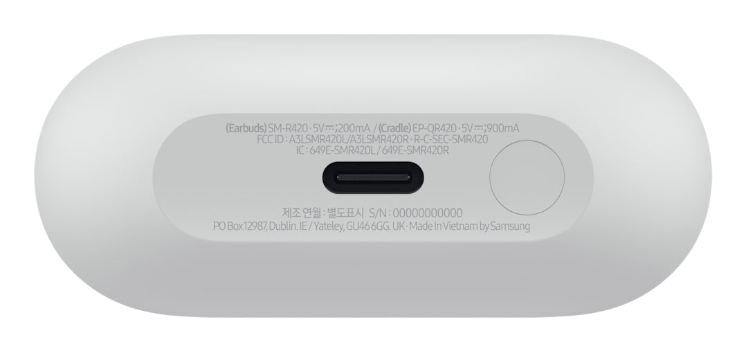 Samsung Galaxy SM-R420NZAAEUB hörlur och headset True Wireless Stereo (TWS) I öra Samtal/musik Bluetooth Grå