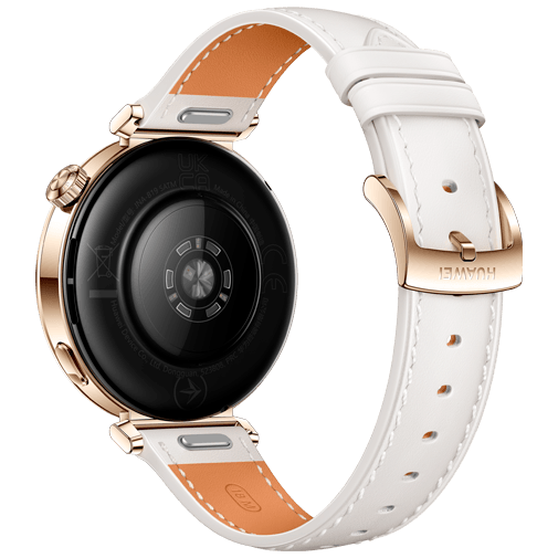 Huawei Watch GT 5 41mm Guld (Vit Läderband) – Huawei