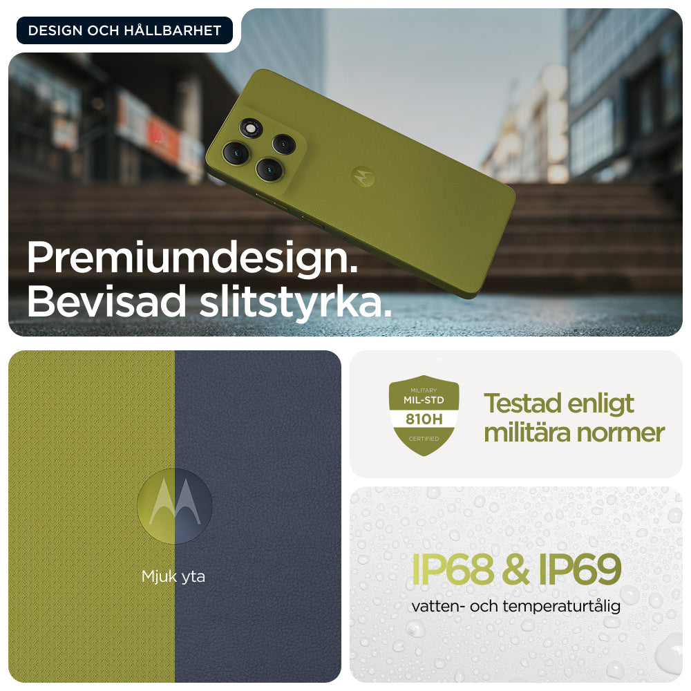 Motorola moto g86 5G 16,9 cm (6.67") Dubbla SIM-kort Android 15 USB Type-C 8 GB 256 GB 5200 mAh Grön