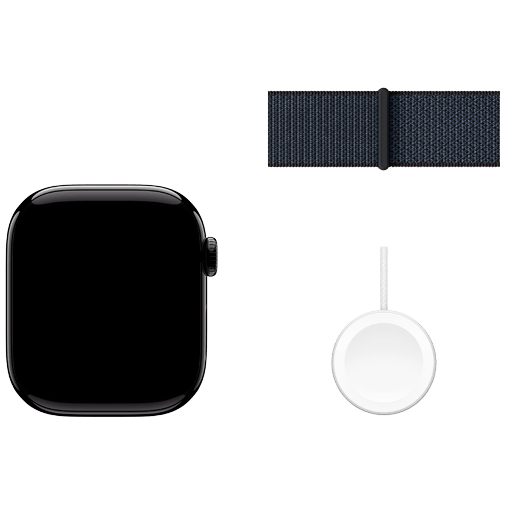 Apple Watch Series 10 42mm Black (Black Nylon Strap) – Apple