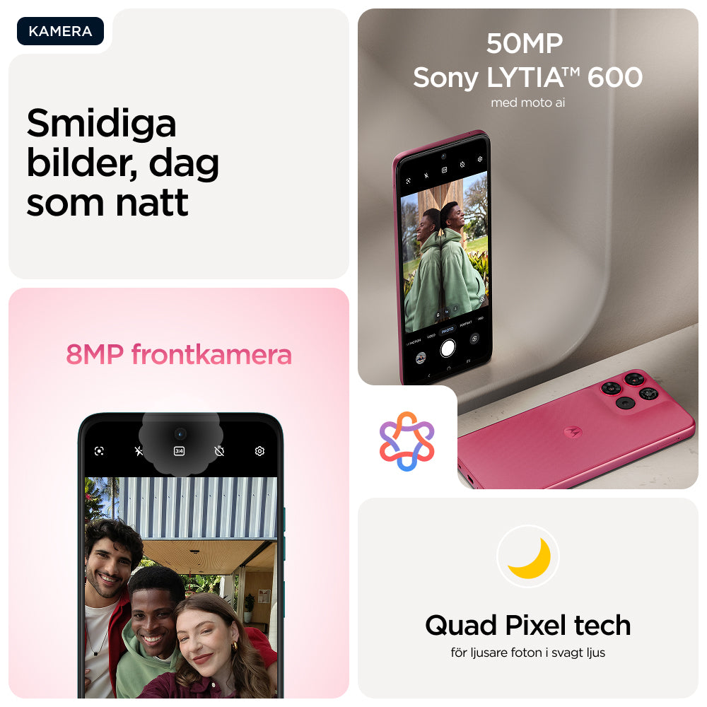 Motorola moto g57 power 17,1 cm (6.72") Dubbla SIM-kort Android 16.0 5G USB Type-C 12 GB 256 GB 7000 mAh Rosa