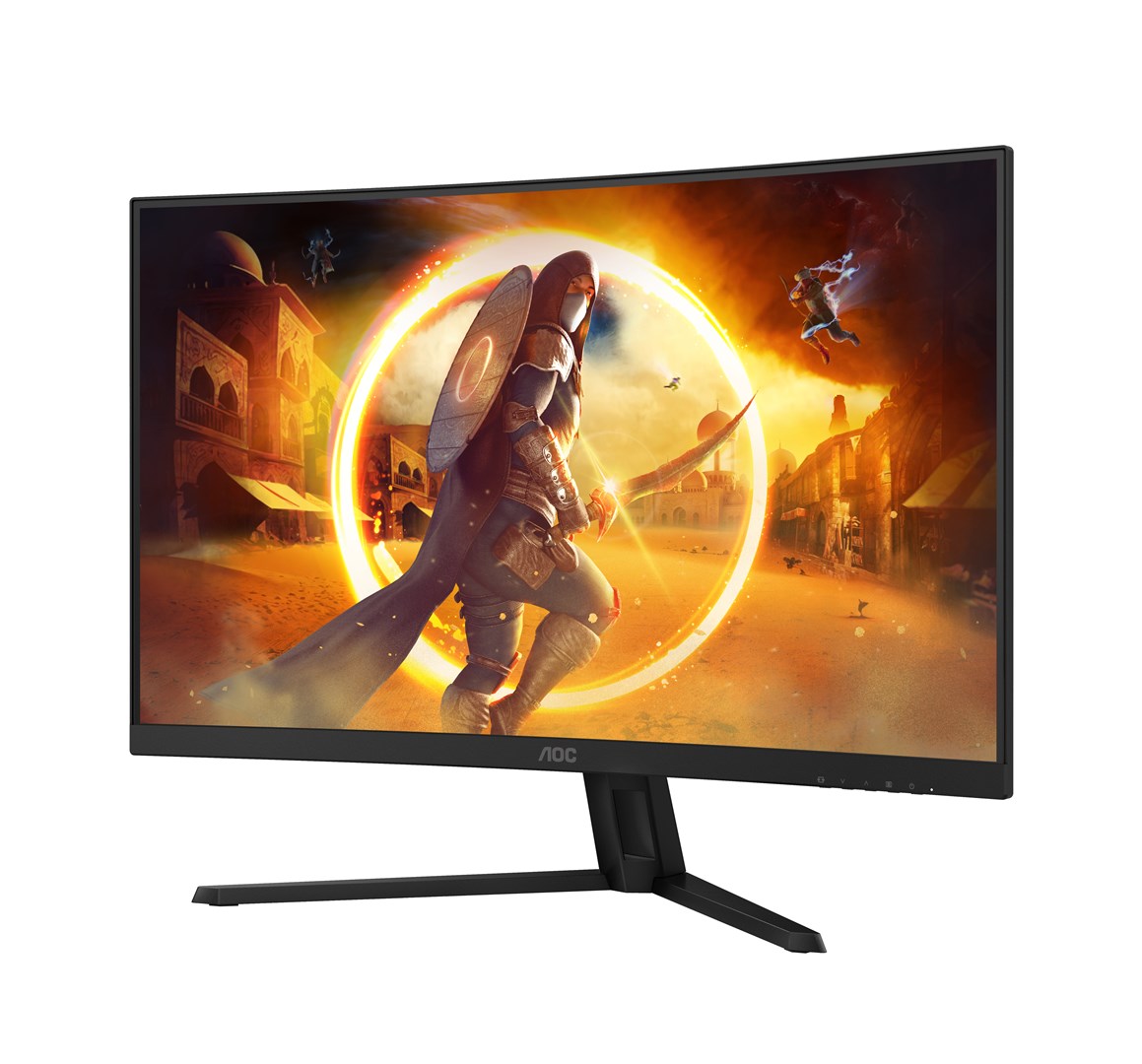 AOC G4 CQ32G4VE computer monitor 80 cm (31.5") 2560 x 1440 pixels Quad HD LCD Black, Grey – AOC