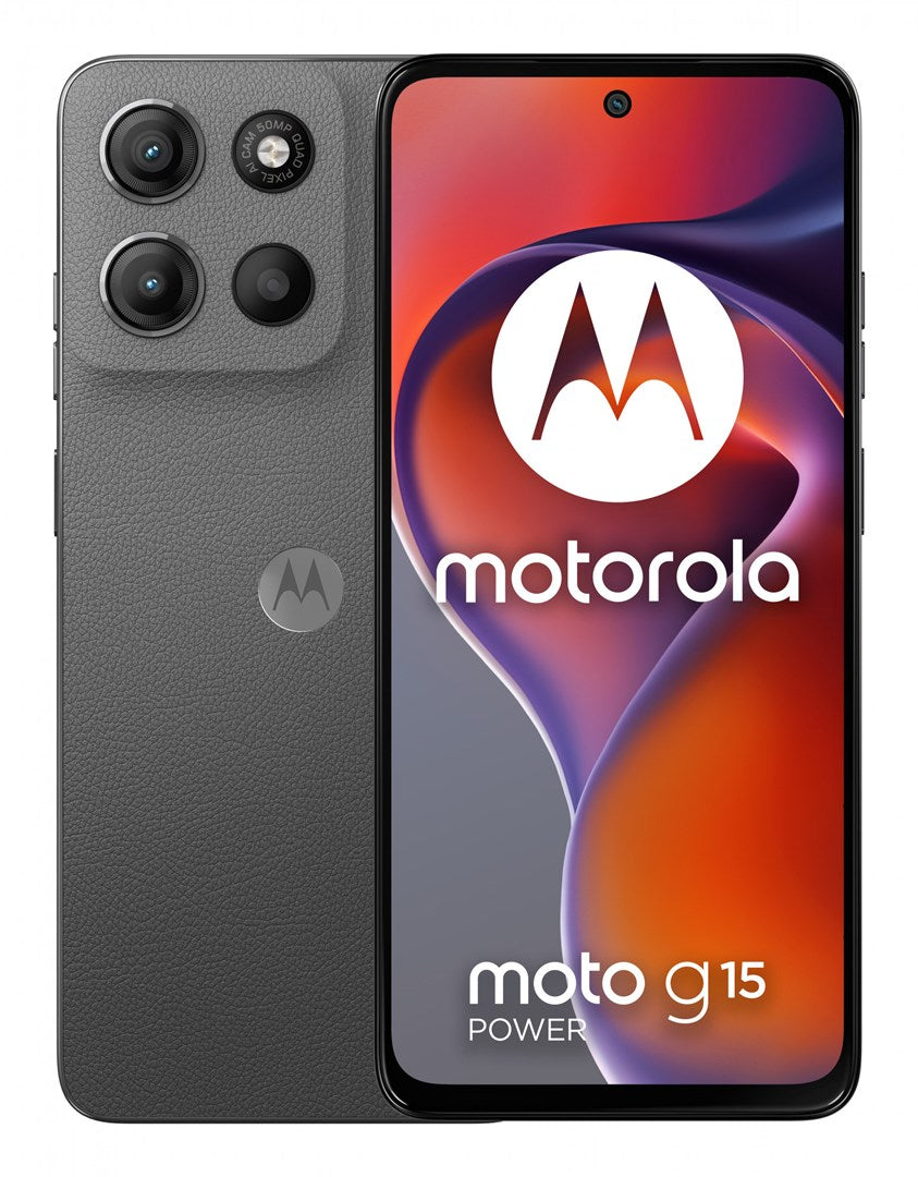 Motorola moto g15 power 17.1 cm (6.72") Dual SIM Android 15 4G USB Type-C 8 GB 256 GB 6000 mAh Grey