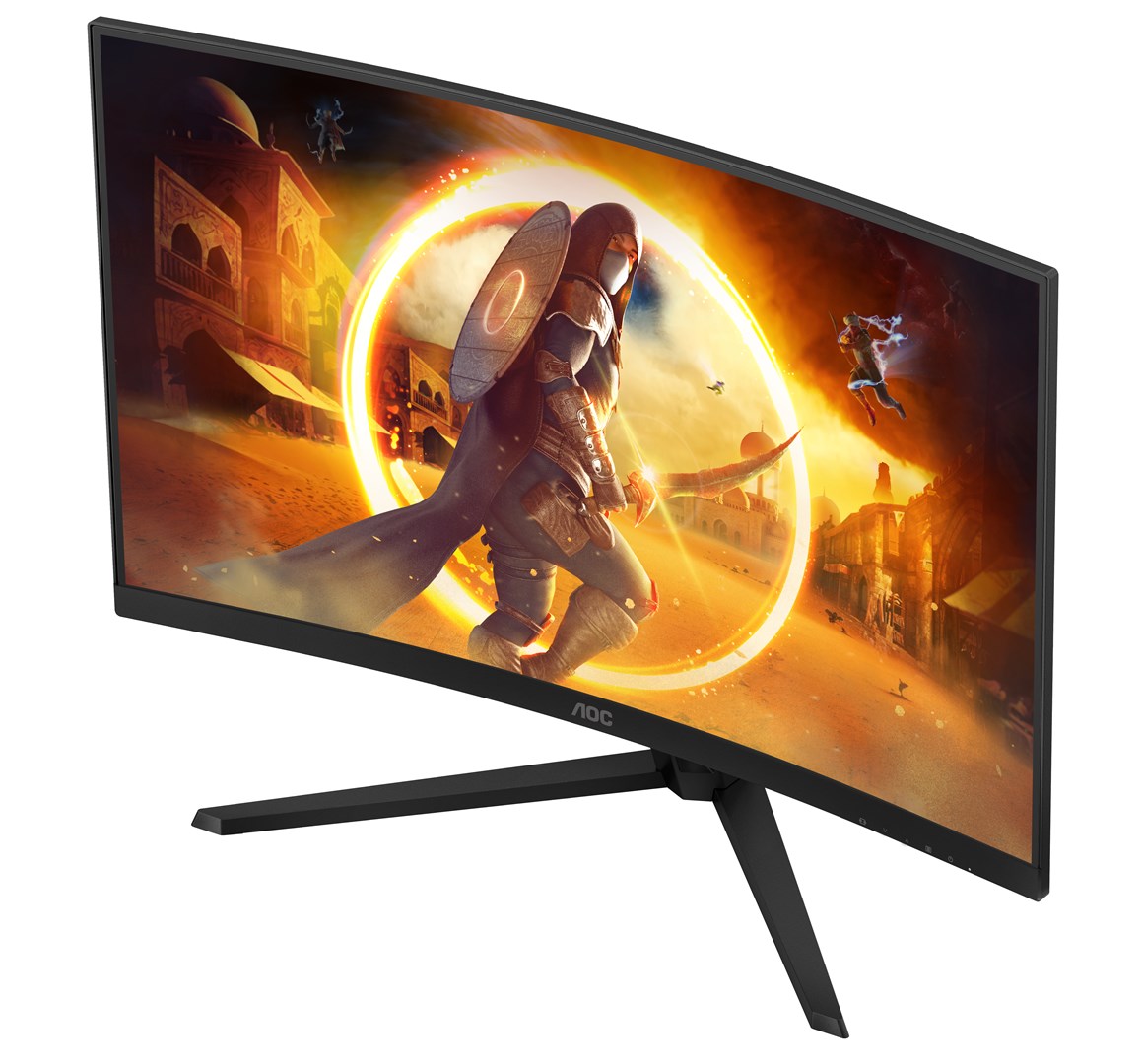 AOC G4 CQ32G4VE computer monitor 80 cm (31.5") 2560 x 1440 pixels Quad HD LCD Black, Grey – AOC